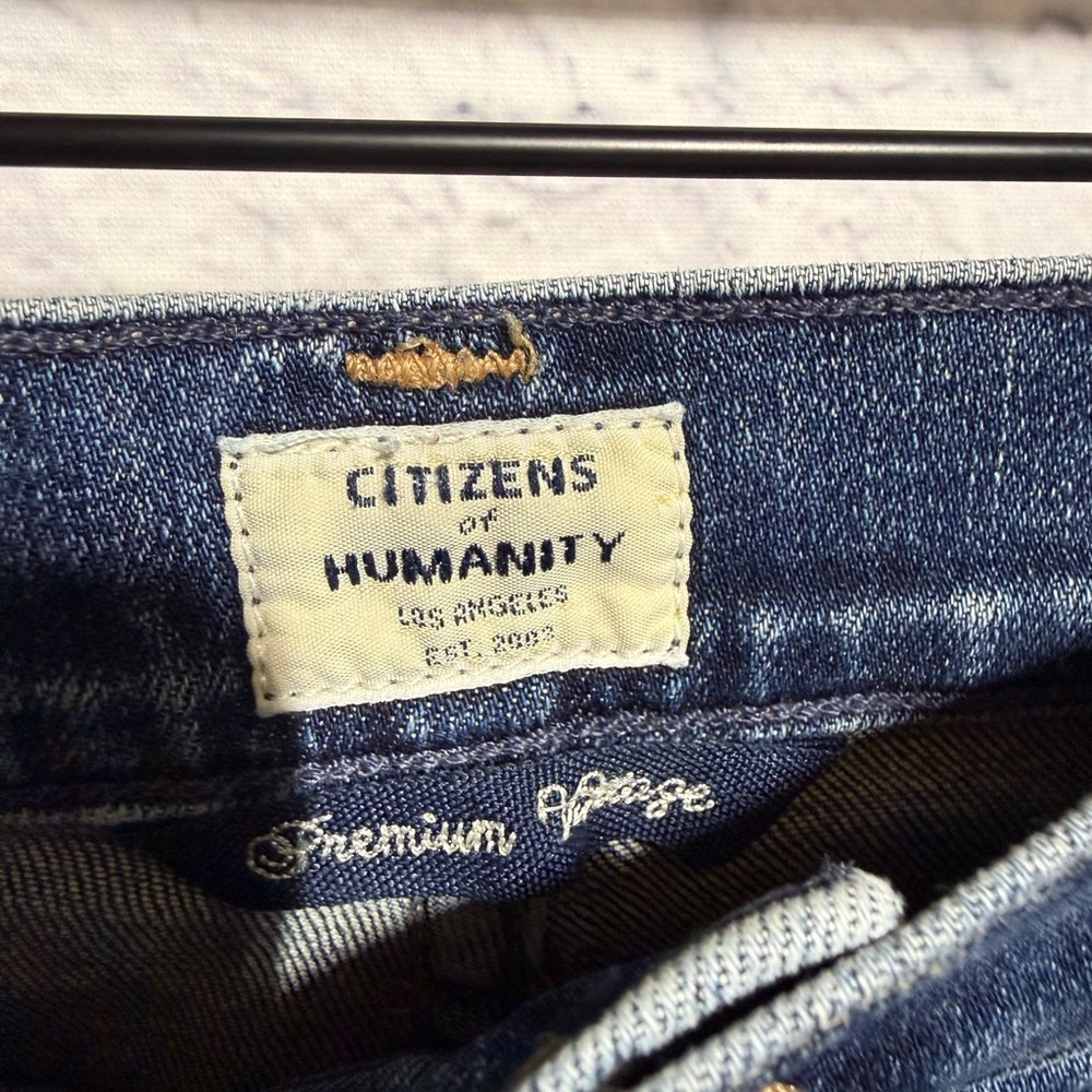 Citizens of Humanity Premium Vintage Cropped Blue Jeans, Size 28 - Picture 4 of 10